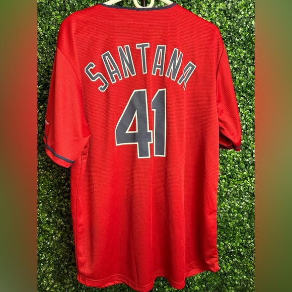 Match-Up Other - Cleveland Indians Carlos Santana #41 Red Jersey - Sz XL